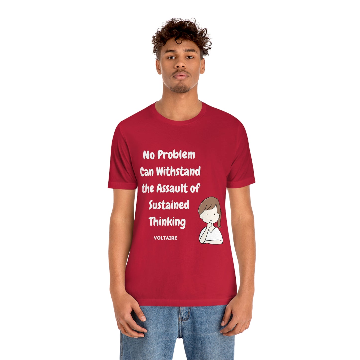 No Problem Voltaire Quote Unisex Jersey Short Sleeve Tee