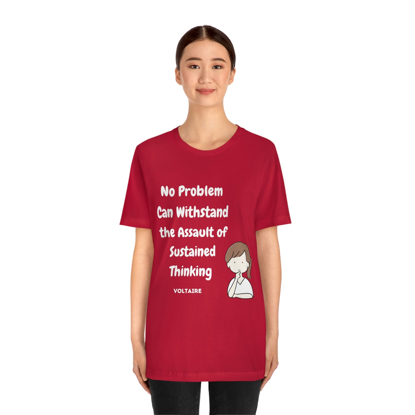 No Problem Voltaire Quote Unisex Jersey Short Sleeve Tee