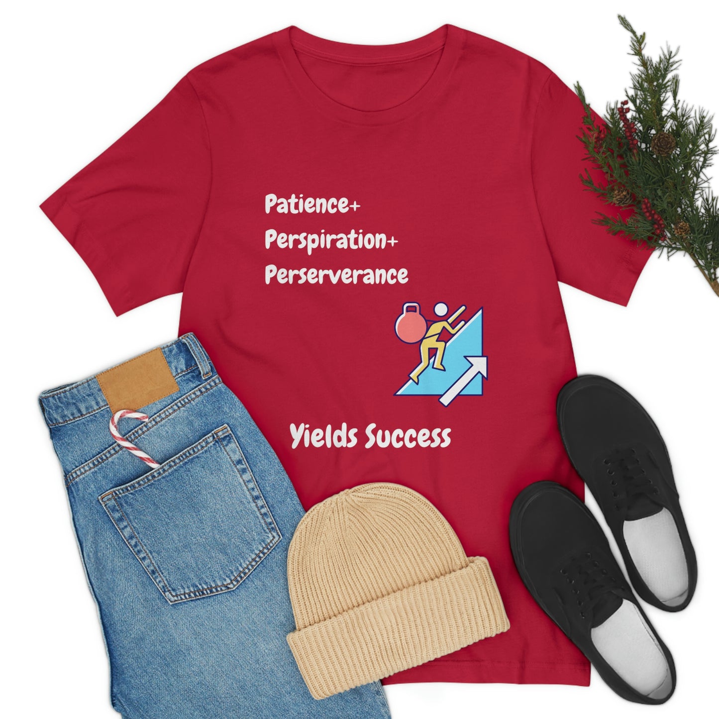 Patience, Perspiration, Perseverance - Unisex Jersey Short Sleeve Tee