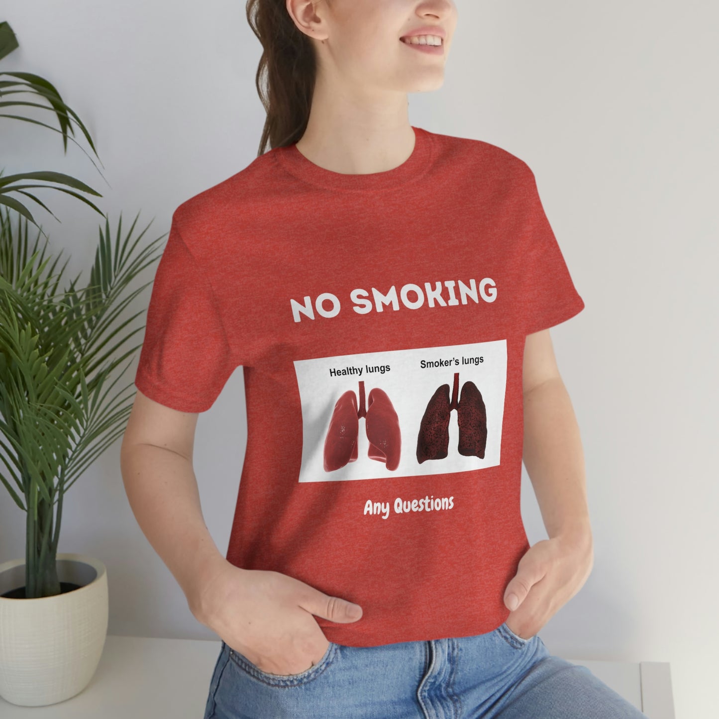No Smoking Unisex Jersey Short Sleeve Tee