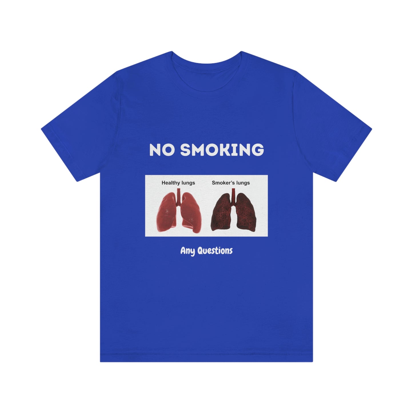 No Smoking Unisex Jersey Short Sleeve Tee