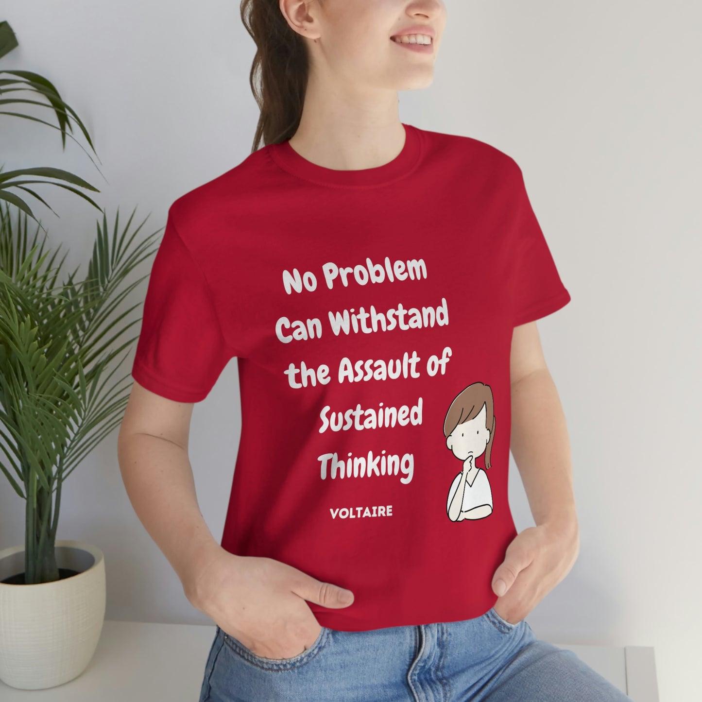 No Problem Voltaire Quote Unisex Jersey Short Sleeve Tee