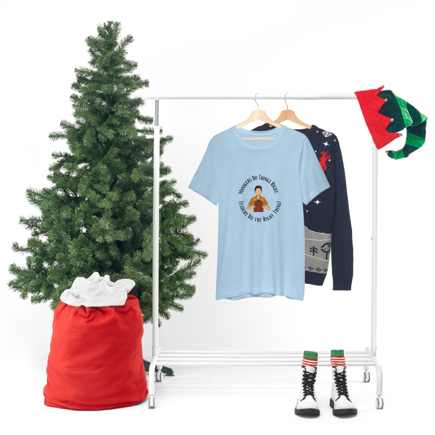 Managers vs. Leaders - Unisex Jersey Short Sleeve Tee