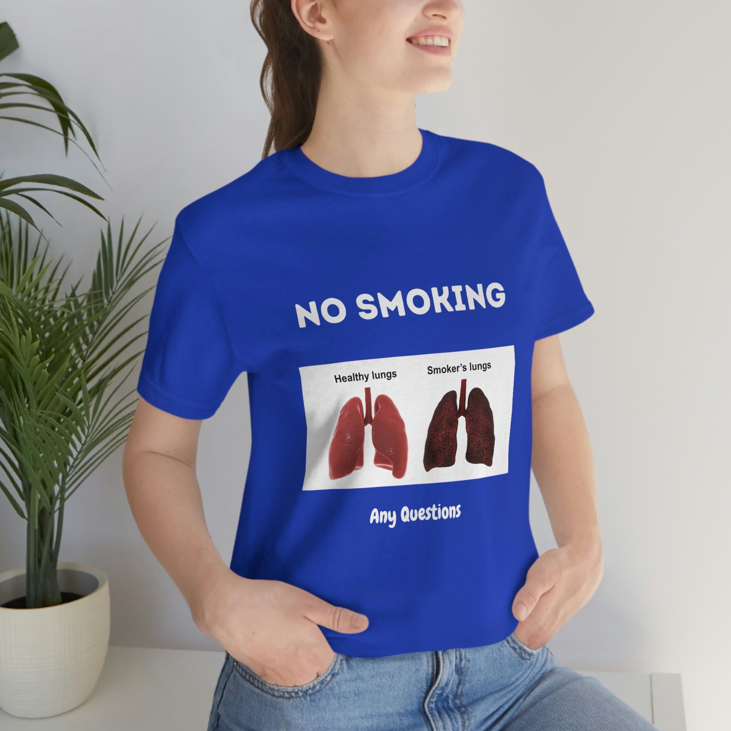 No Smoking Unisex Jersey Short Sleeve Tee