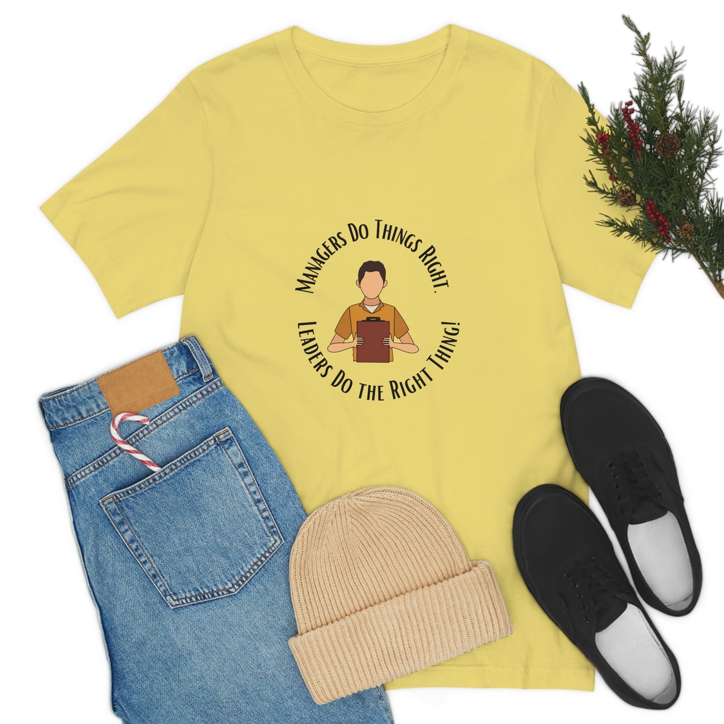 Managers vs. Leaders - Unisex Jersey Short Sleeve Tee