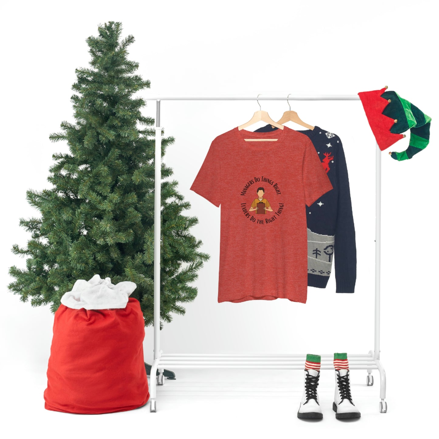 Managers vs. Leaders - Unisex Jersey Short Sleeve Tee