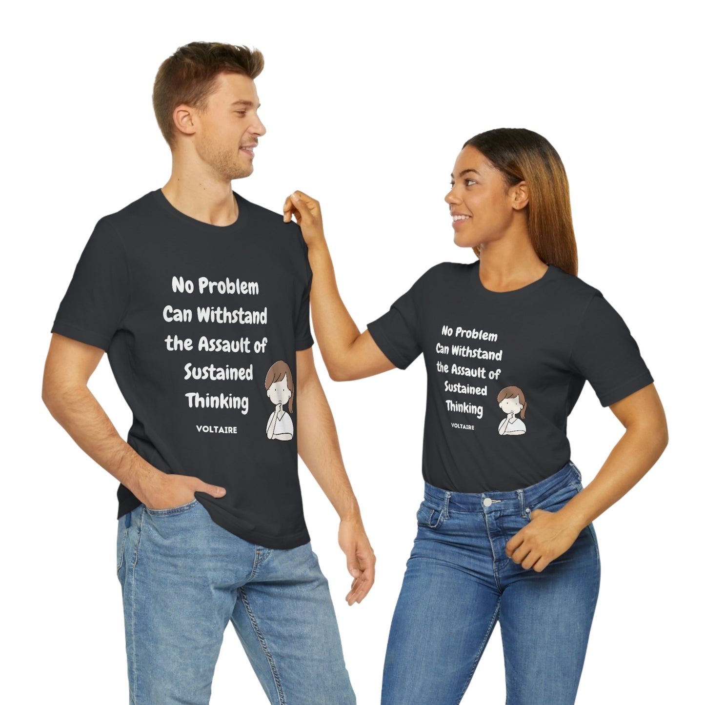 No Problem Voltaire Quote Unisex Jersey Short Sleeve Tee