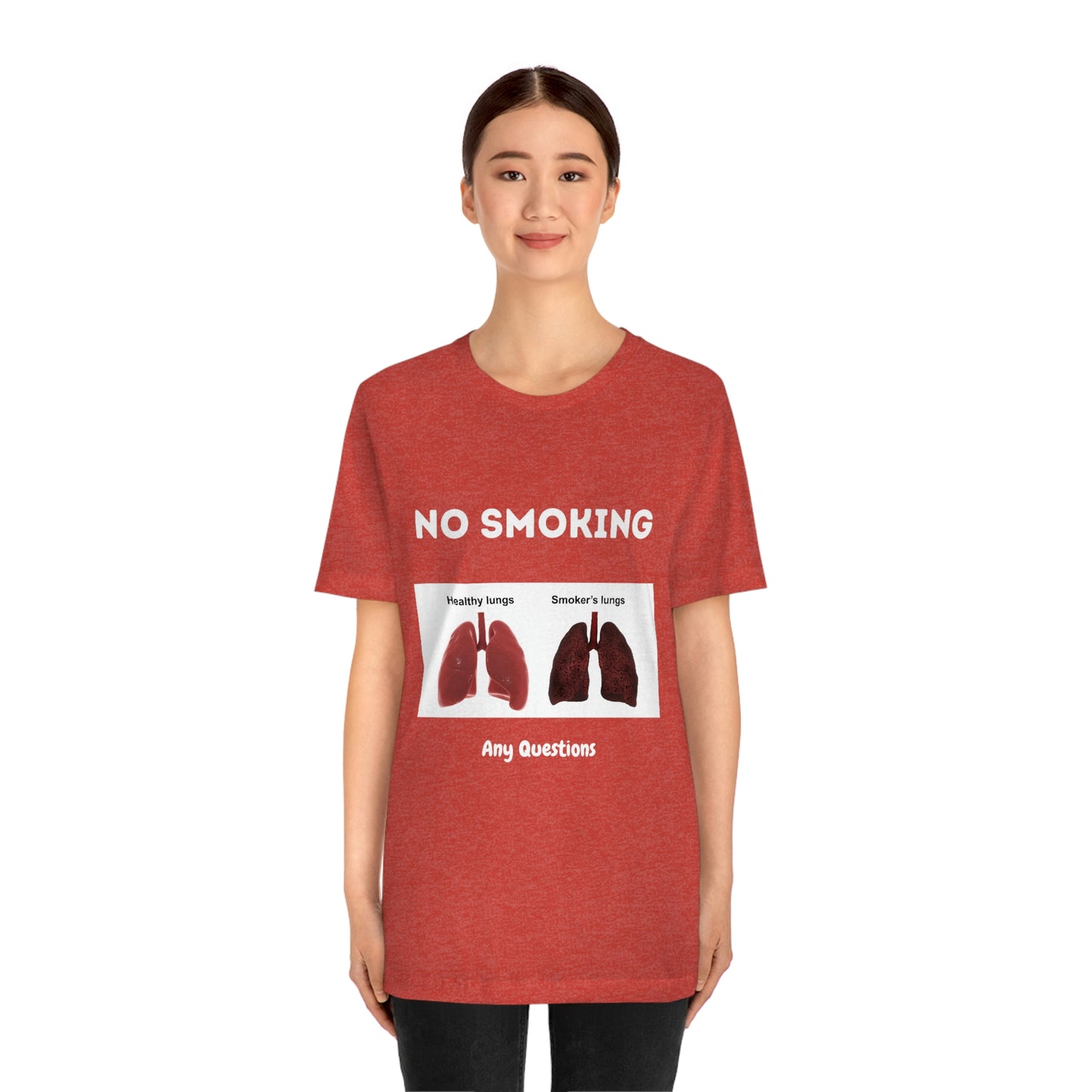 No Smoking Unisex Jersey Short Sleeve Tee