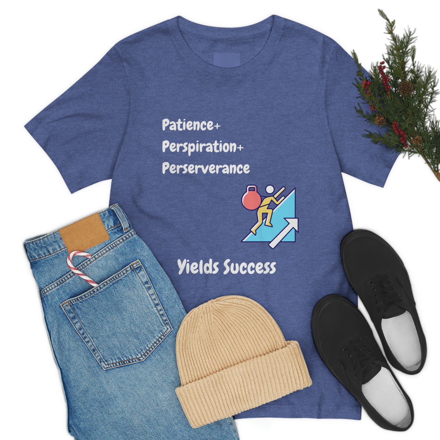 Patience, Perspiration, Perseverance - Unisex Jersey Short Sleeve Tee
