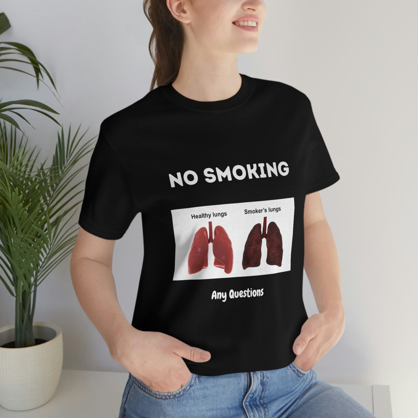No Smoking Unisex Jersey Short Sleeve Tee