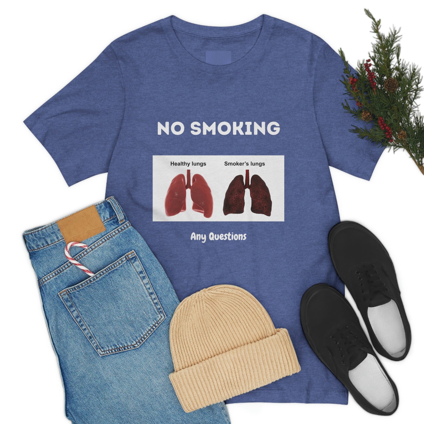 No Smoking Unisex Jersey Short Sleeve Tee