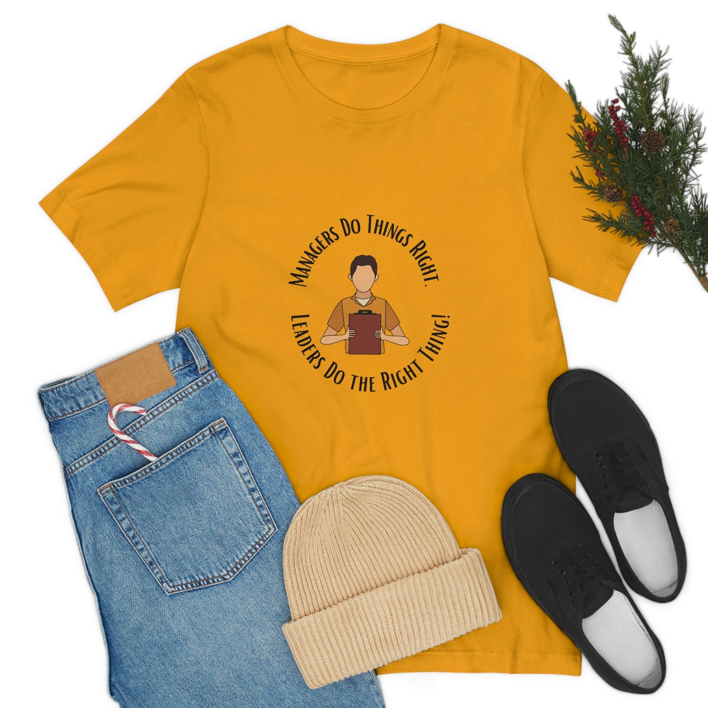 Managers vs. Leaders - Unisex Jersey Short Sleeve Tee