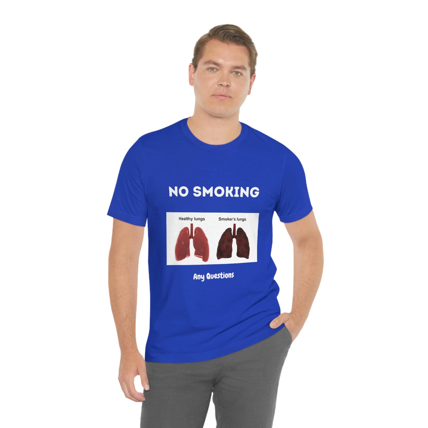 No Smoking Unisex Jersey Short Sleeve Tee