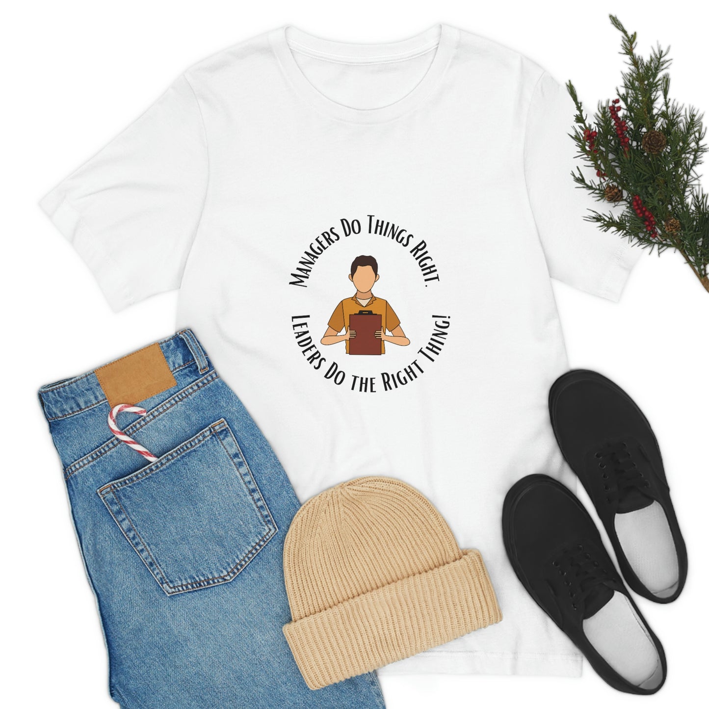 Managers vs. Leaders - Unisex Jersey Short Sleeve Tee