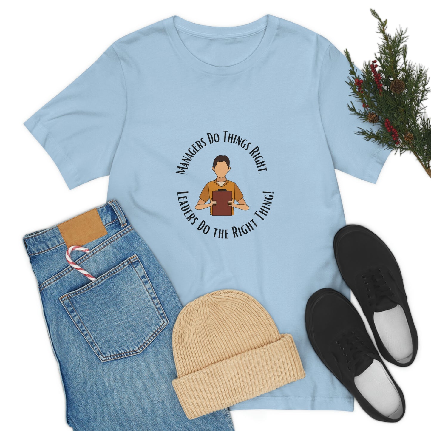 Managers vs. Leaders - Unisex Jersey Short Sleeve Tee
