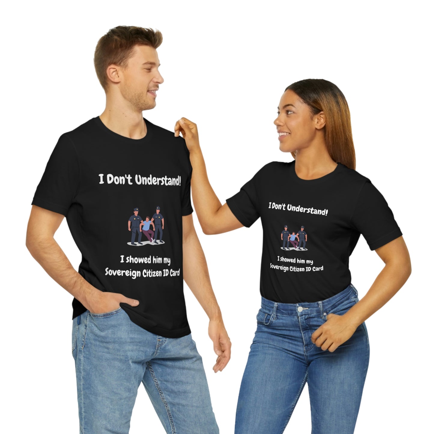 I Don't Understand Funny Unisex Jersey Short Sleeve Tee